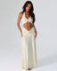 Helena | Halter Neck Ruffle Skirt Set