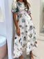 Delphine | Boho Postcard Print Midi