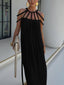 Draped Braids Cover Up Maxi Dress