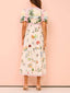Delphine | Boho Postcard Print Midi
