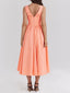 Paloma | Ruched V-Neck Midi Dress