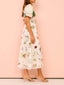 Delphine | Boho Postcard Print Midi