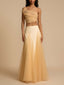 Elegant Triangle Stitching Flowing Skirt