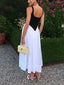 Cassia | Retro Contrast Pleated Midi
