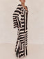 Amaia | Geometric Tie-Front Maxi Dress