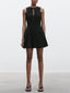 Elegant Bow Triangle Hem Mini Dress