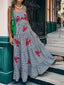 Ines | Embroidered Holiday Sling Midi