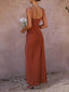 Fashionable Slit Suspender Dress