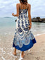Sienna | Coastal Tile Print Midi