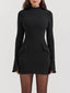Noire | Sculpted Long Sleeve Mini