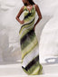 Calypso | Gradient Scarf Neck Resort Maxi