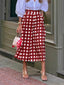 Cleo | High-Waist Plaid Maxi Skirt