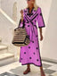 Sarai | Printed Belted Midi Dress