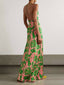 Kaia | Tropical Slit Maxi Dress