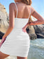 Sexy Exquisite Cross Strap Hollow Mini Dress