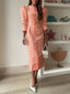 Margot | Linen Gingham Puff Midi