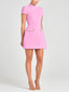 Elegant and Sweet Scent Pearl Trim Short Sleeve Pocketed Mini Dress