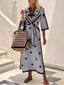 Sarai | Printed Belted Midi Dress