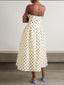 Colette | Polka-Dot Satin Midi