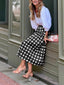 Cleo | High-Waist Plaid Maxi Skirt