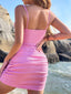 Sexy Exquisite Cross Strap Hollow Mini Dress