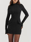 Noire | Sculpted Long Sleeve Mini