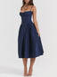 Giselle | Romantic Strapless Flare Midi