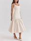 Eloise | Square Neck Drop-Waist Dress