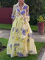 Unique Printed Shirt And Skirt Suit-Skirt
