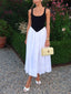 Cassia | Retro Contrast Pleated Midi