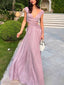 V-Neck Hollow Slit Maxi Dress