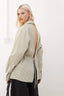 Striped Backless Shirt