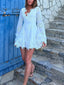 Elegant Lace-Trimmed Mini Dress