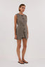 Frankie Choc Tweed Tunic Vest Set