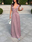V-Neck Hollow Slit Maxi Dress