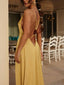 Deep V-neck Backless Maxi Dress