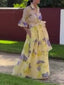 Unique Printed Shirt And Skirt Suit-Skirt