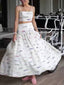 Fish Print Camisole Top And Skirt Suit-Skirt