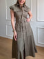 Pocket Design Shirt Dress