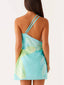 Isla | Asymmetric Printed Mini Dress