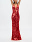 The Red Sapphire Sequin Maxi Dress
