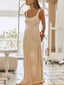 Summer Fashion Hollow See-through Knitted Maxi Dress