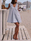 Minimalist U-Neck Loose Mini Dress