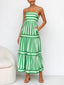 Nina | Striped Print Pocket Midi