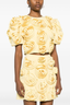 Aelis | Puff Shoulder Floral Skirt Set
