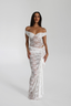 Christelle | Off Shoulder Lace Skirt Set