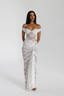 Christelle | Off Shoulder Lace Skirt Set
