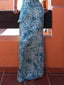 Fashionable Floral Print Side Slit Skirt