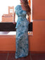 Fashionable Floral Print Side Slit Skirt