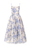 Liora | Floral Satin Halter Dress